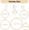 6 Pieces Embroidery Hoops 3 Inch to 10 Inch Cross Stitch Hoop,16 Pieces Needles